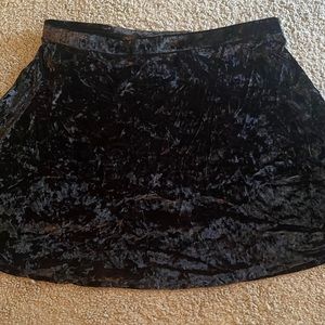 Black Velvet Skirt